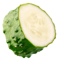 Green fresh ripe cucumbers vegetable slices