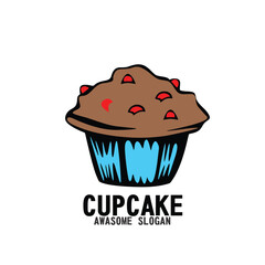 Design logo icon mascot character cupcake