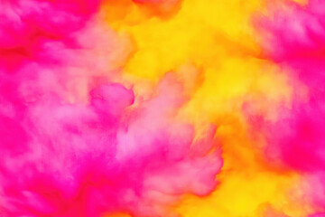 Fototapeta na wymiar Pink and Yellow Clouds. Generative AI