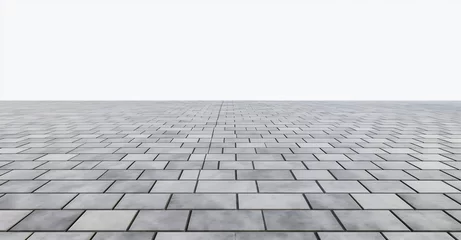 Gordijnen gray paving stone background for sidewalk driveway isolated on white background   © illustrations