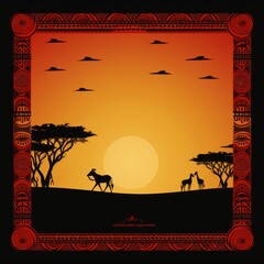 create african background, kenya, graphic design