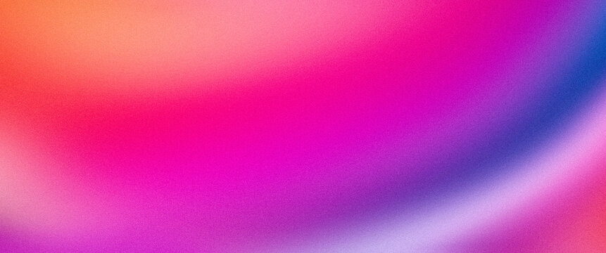 Orange pink magenta purple abstract color gradient background grainy texture effect web banner header poster design