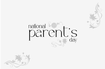 national parents day, background template Holiday concept