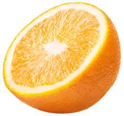 Delicious fresh oranges over white background