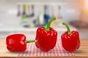 red sweet tasty ripe pepper