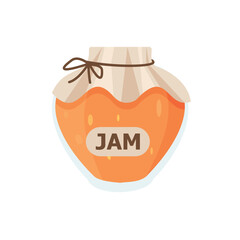 Homemade food pumpkin jam in sealed jar vector mashed vegetable natural snack preserved product dessert, or dip cooking cuisine and culinary recipe autumn harvest
