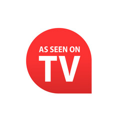 As seen on tv icon on white background, tv icon. Advertising Marketing Promotion. Vector illustration