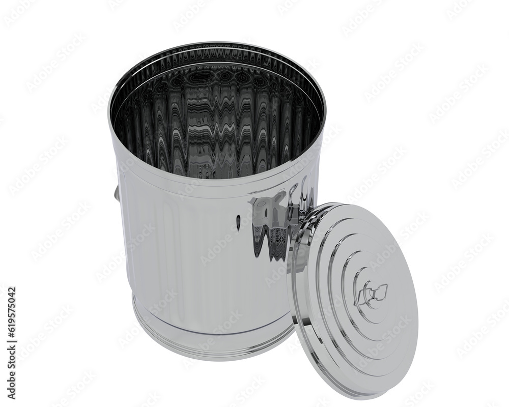 Poster garbage bin isolated on transparent background. 3d rendering - illustration
