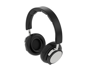 Headphones isolated on transparent background. 3d rendering - illustration