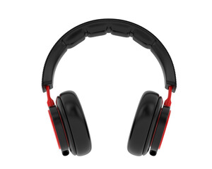 Headphones isolated on transparent background. 3d rendering - illustration
