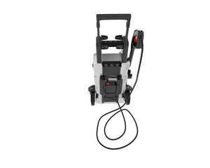 Pressure washer isolated on transparent background. 3d rendering - illustration