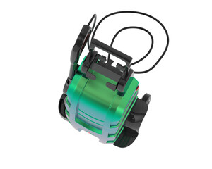 Fototapeta premium Pressure washer isolated on transparent background. 3d rendering - illustration