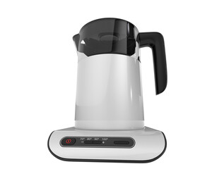 Kettle isolated on transparent background. 3d rendering - illustration