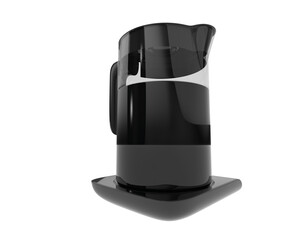 Kettle isolated on transparent background. 3d rendering - illustration