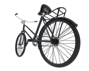 Fototapeta premium Bicycle isolated on transparent background. 3d rendering - illustration