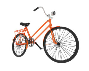 Fototapeta premium Bicycle isolated on transparent background. 3d rendering - illustration