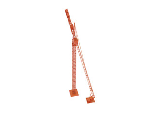 Crane isolated on transparent background. 3d rendering - illustration