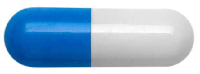 COVID-19 experimental antiviral drug, two white pills on a background