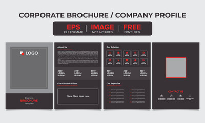 vector corporate business brochure template

