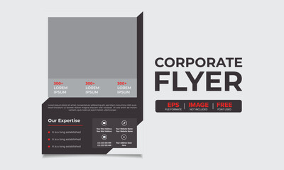 Fototapeta premium vector corporate business flyer template 
