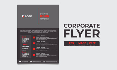 vector corporate business flyer template
