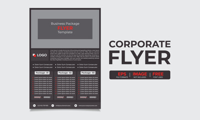 vector corporate business flyer template
