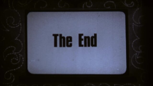 Super 8 mm Film Ending Slate