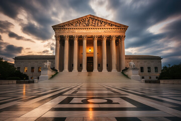 Fototapeta premium united states supreme court building,ai generative
