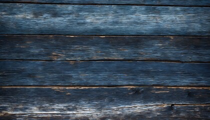 Close-up of an old wooden fence boards with peeling paint. Texture pastel gentle blue background. Perfect for a natural or vintage theme. Rustic hardwood planks. Generative AI