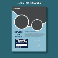EPS travel flyer print template