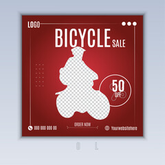 Modern and clean social media post design