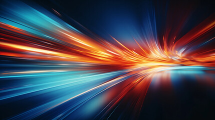 Abstract background with speedy motion blur creating flashy pattern of straight lines