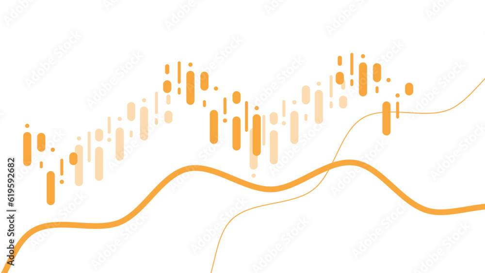 Poster dynamic graph fluid wave abstract background