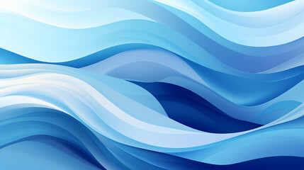 Fototapeta premium Blue wavy background