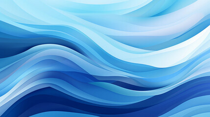 Fototapeta premium Blue wavy background