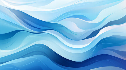 Fototapeta premium Blue wavy background