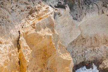 Arecibo cueva del indio rock texture formations landscape in the coast of puerto rico