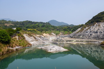 Fototapeta na wymiar Huangxi hot spring recreation area in Yangmingshan national park