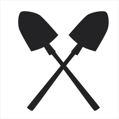 Simple shovel icon
