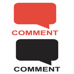 Naklejka premium Comment box sign