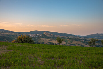 Sunset over Limosano, Italy