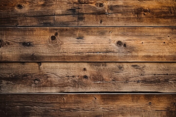 Fototapeta premium Aged, rustic, lively timber textured backdrop. Generative AI