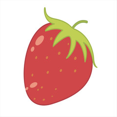strawberry isolated on white background