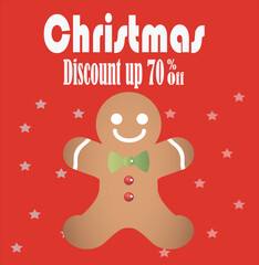 Christmast sale promotion banner