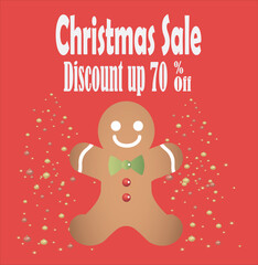 Christmast sale promotion banner