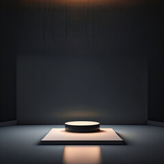 Image of an illuminated podium