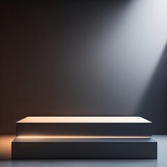 Image of an illuminated podium