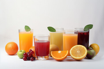 Fototapeta premium refreshing summer drinks,ai generated