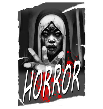 ghost hand with horror