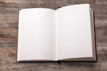 opening white blank page of book